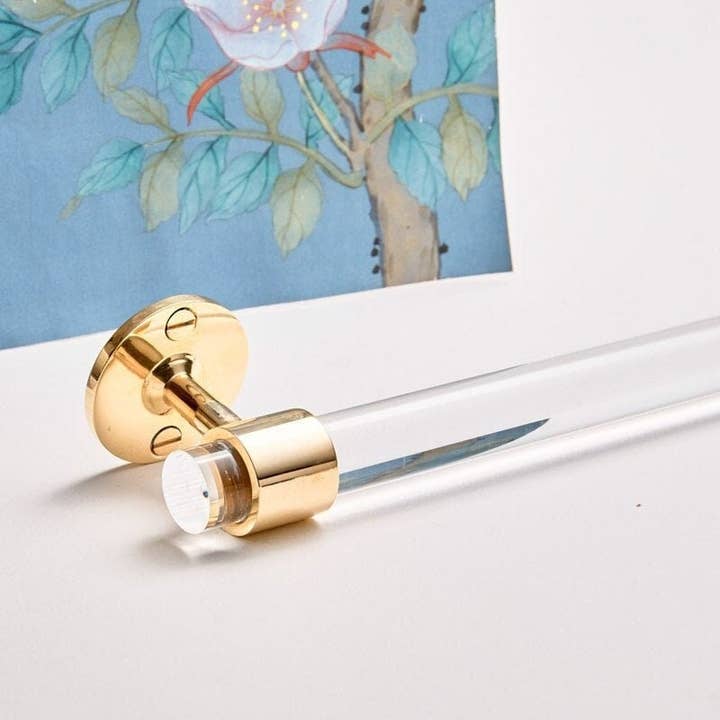 LuxHoldups - Wholesale Towel Holder/Hanger - Lucite and Brass Hardware Towel Bar by Luxholdups