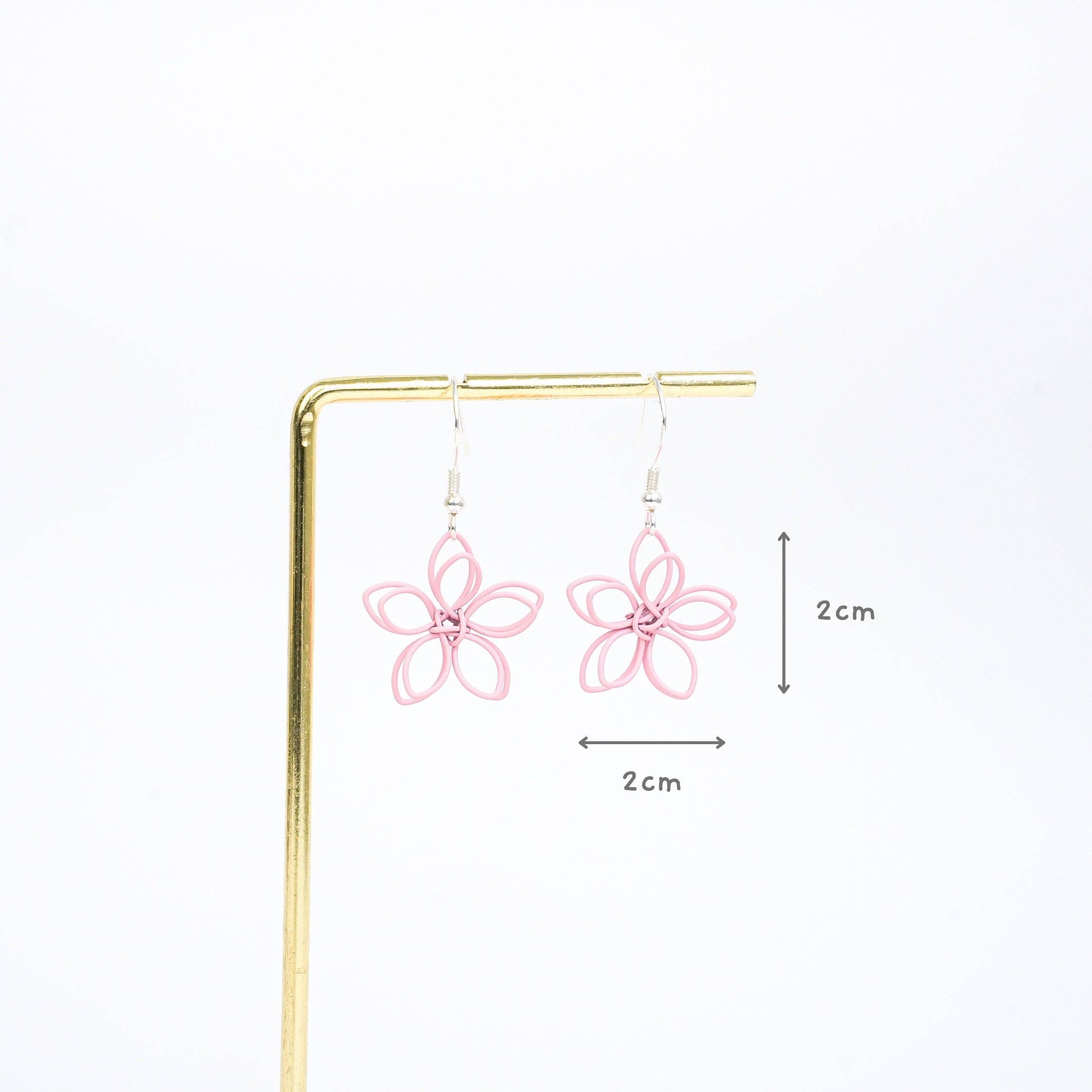 Mini Story Co - Wholesale Hangende/ronde oorbellen - Sakura Bloem Hanger Oorbellen9