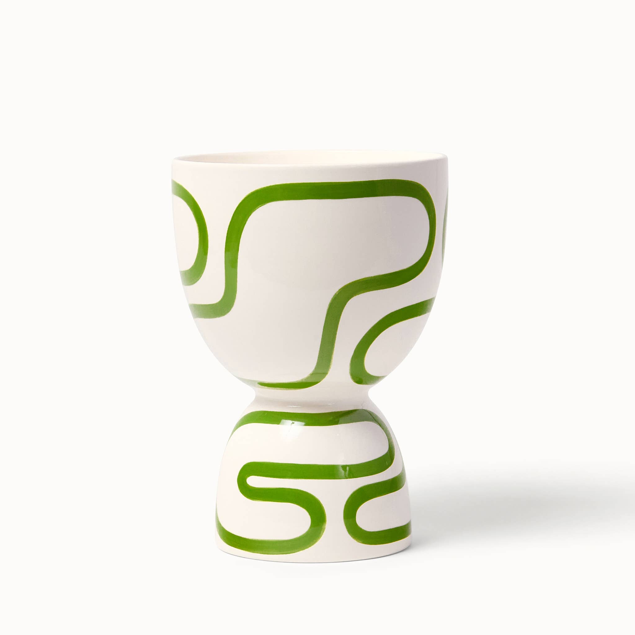 Franca - Wholesale Plant Pot - Meadow Outline Stacked Planters (Gloss) 1