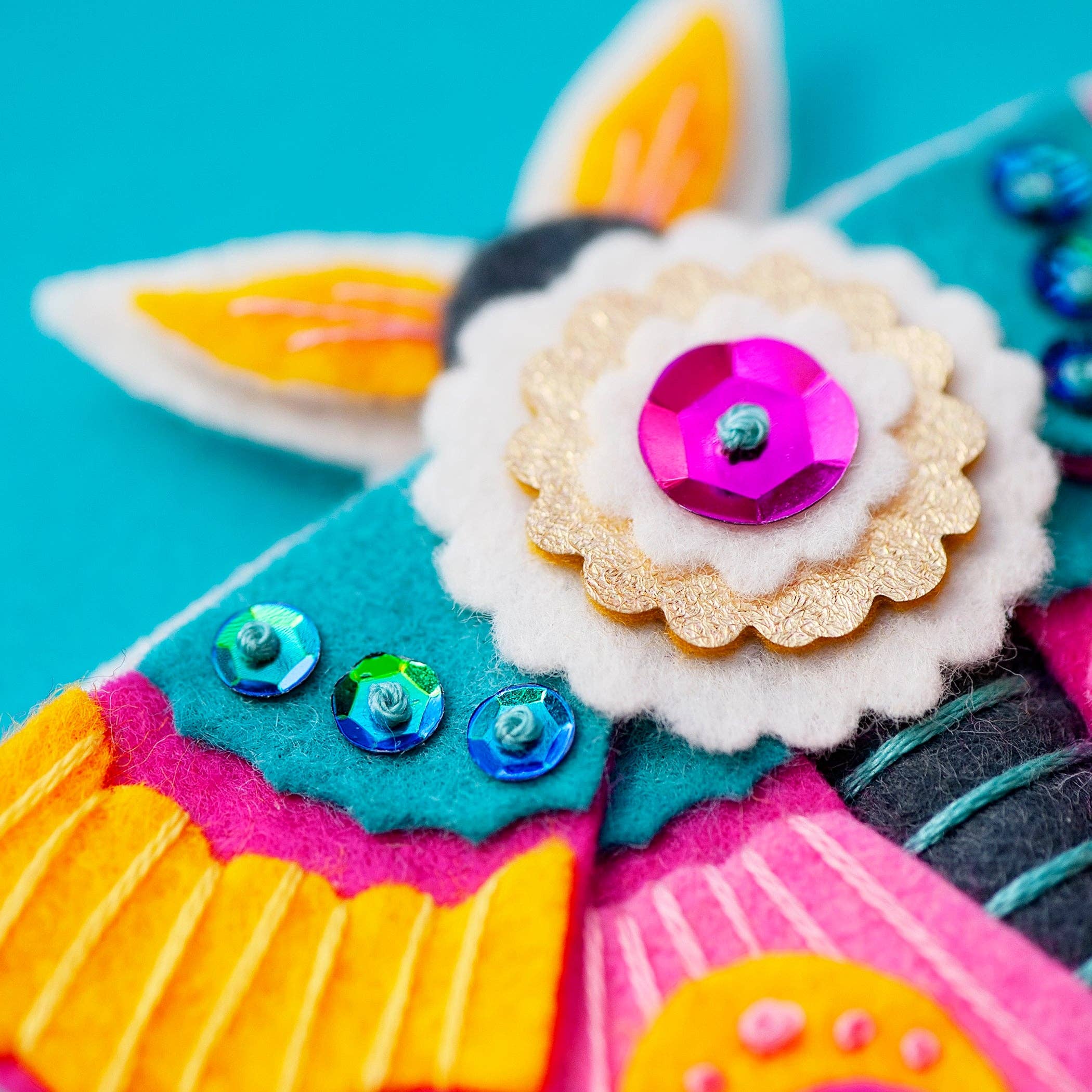 Benzie Design - Wholesale DIY Craft Kit - Pink Moth Felt Ornament Kit1