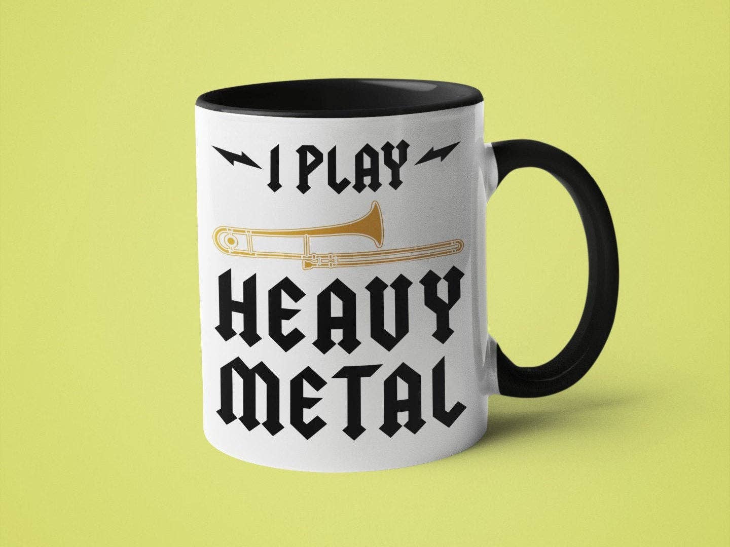 Ink Pop - Wholesale Coffee Mug - I Play Heavy Metal - Trombone Coffee Mug3