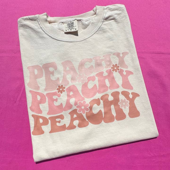 Peachy Peachy Peachy Comfort Colors T-Shirt für den Großhandel von Nikkilynn Wholesale