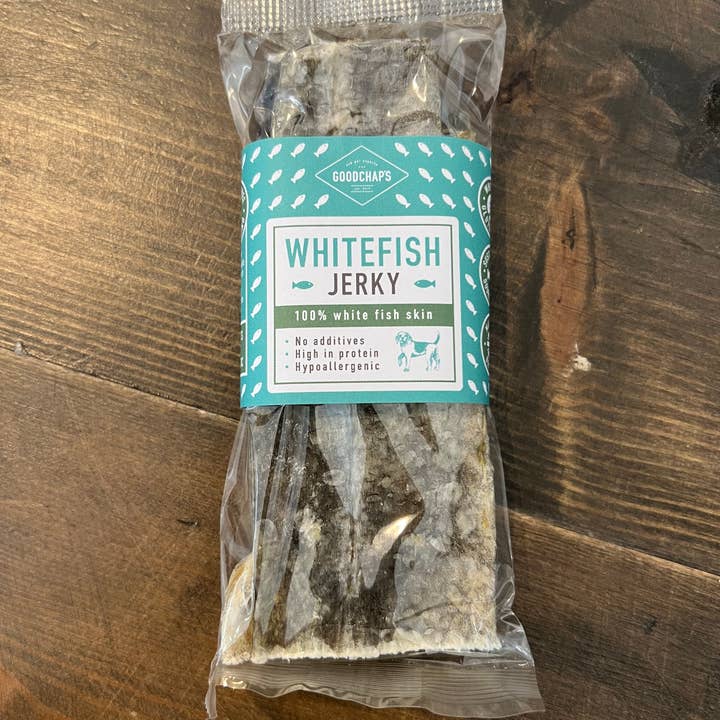 Whitefish Jerky | Natural Dog Chews | Compostable Packaging  and other Purchase wholesale curly treats. Free returns & net 60 terms on Faire trending on Faire.