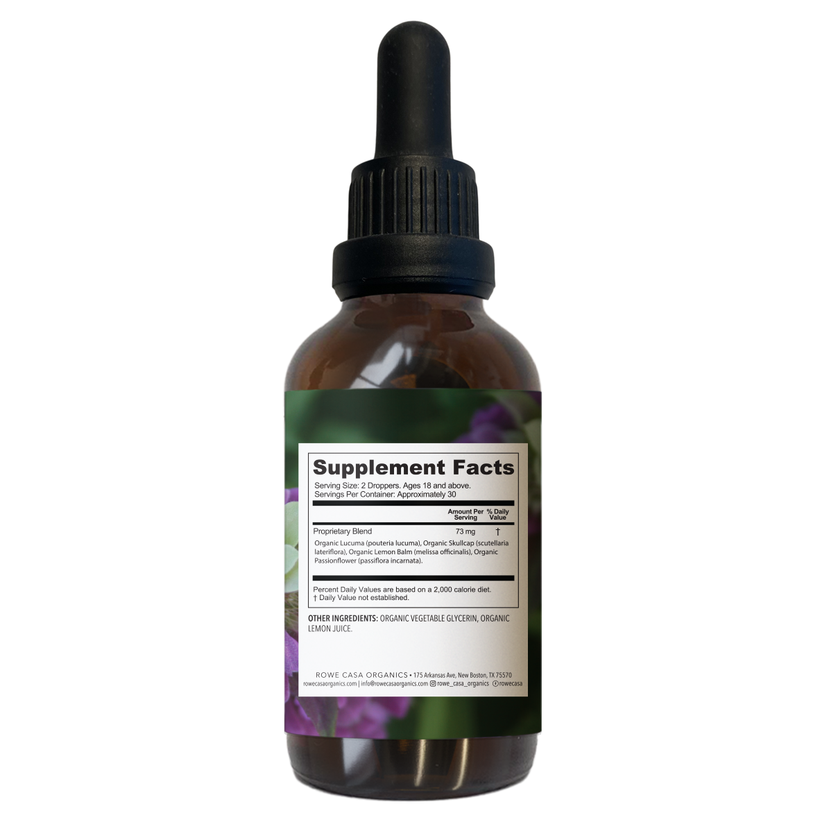 Rowe Casa Organics - Wholesale Tincture - ANXIETY SUPPORT TINCTURE | 2 OZ1