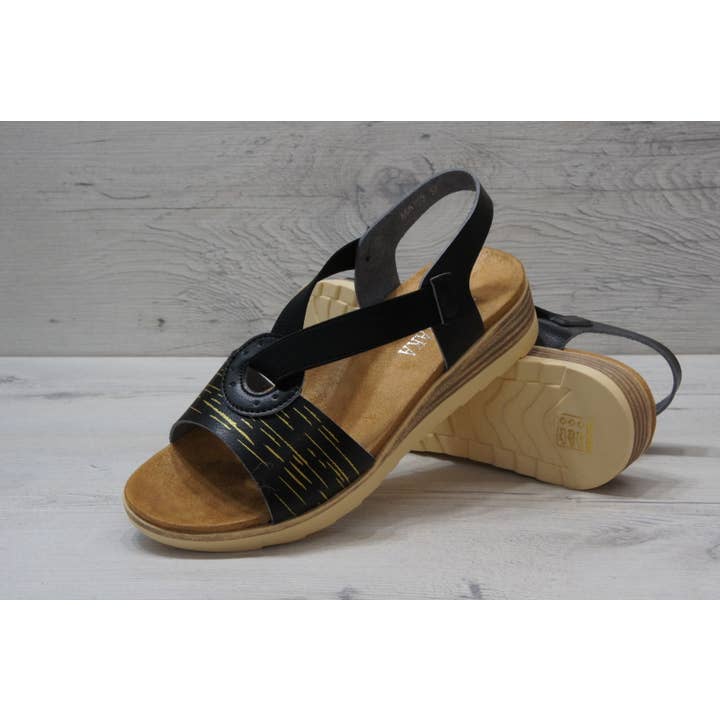 Top Staka – Engroshandel sandal - Dame – A68159 kvinders almindelig simpel cirkulær elastisk rem sandaler14