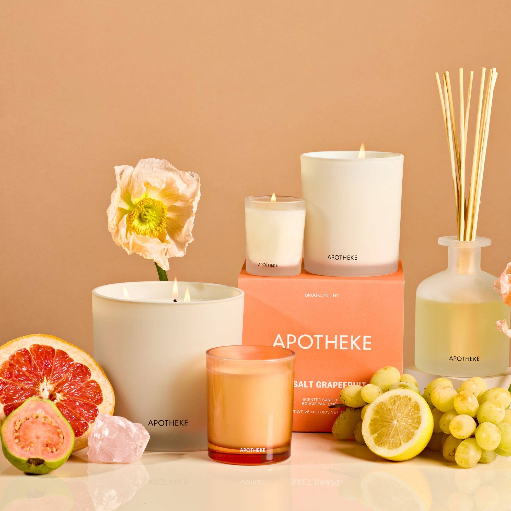 Apotheke - Wholesale Jar/Filled Candle - Sea Salt Grapefruit 3-Wick Candle2