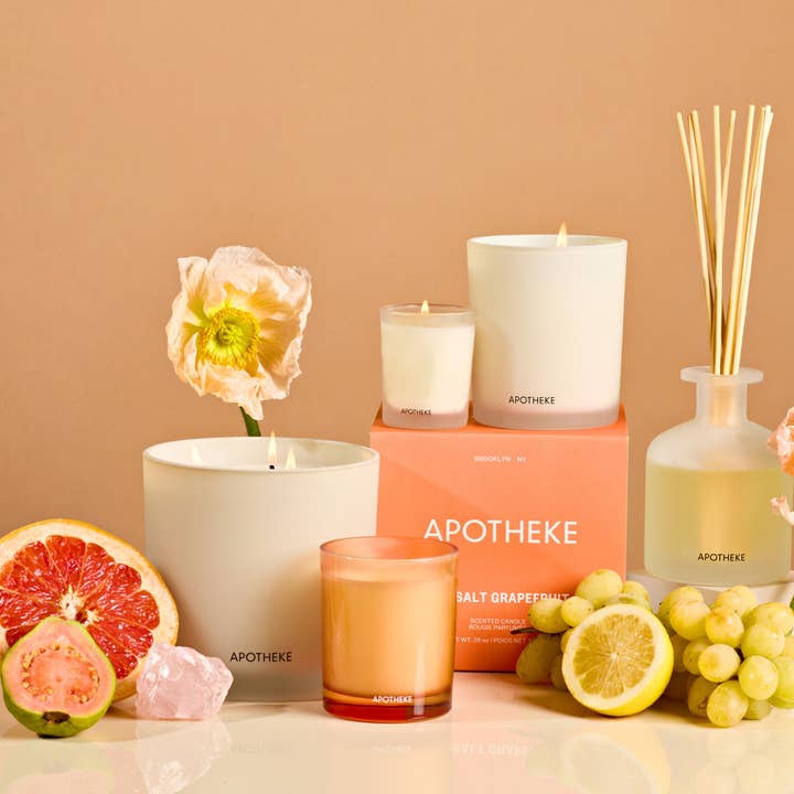 Apotheke - Wholesale Jar/Filled Candle - Sea Salt Grapefruit 3-Wick Candle2