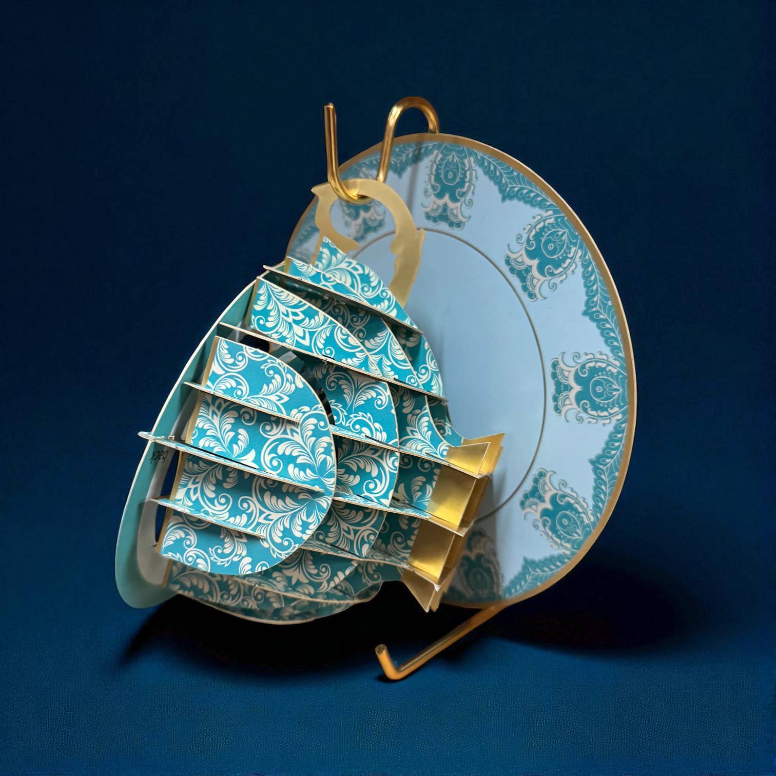 Alljoy Design - Wholesale Everyday Greeting Card - A cup of tea pop up card - Cat2