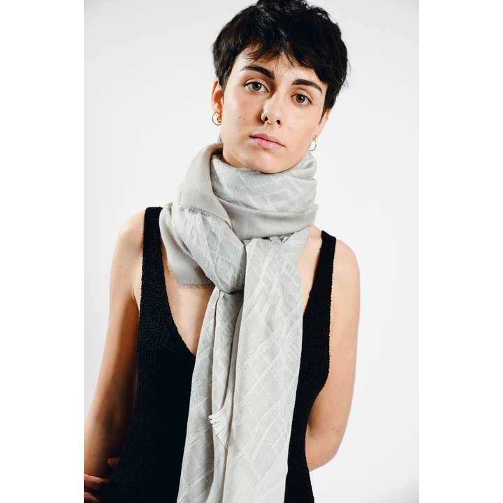 Abstract - Wholesale Scarf - Women's - Solid color stole abstract motif10