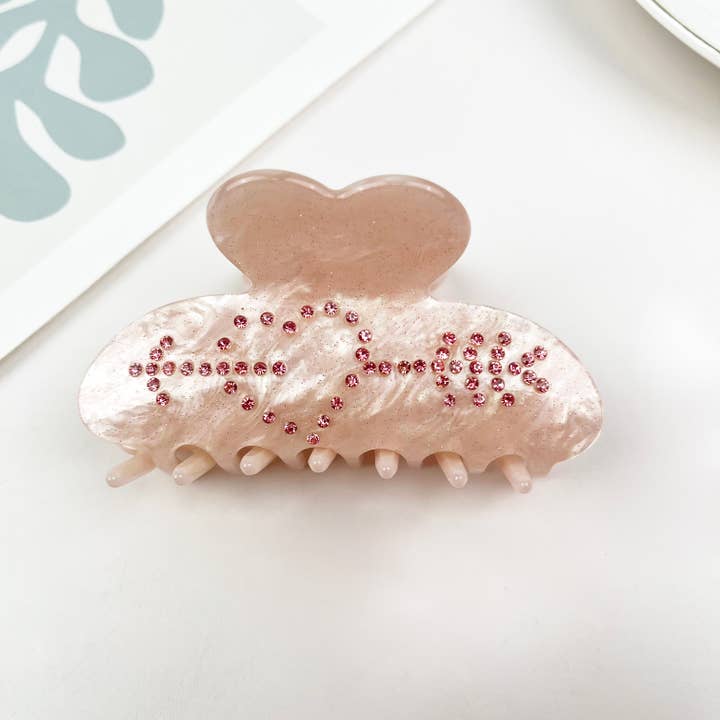 mildstyles - Wholesale Hair Clip - Women's - Mother's day gift Diamond Heart Hair Clips spring hair clips