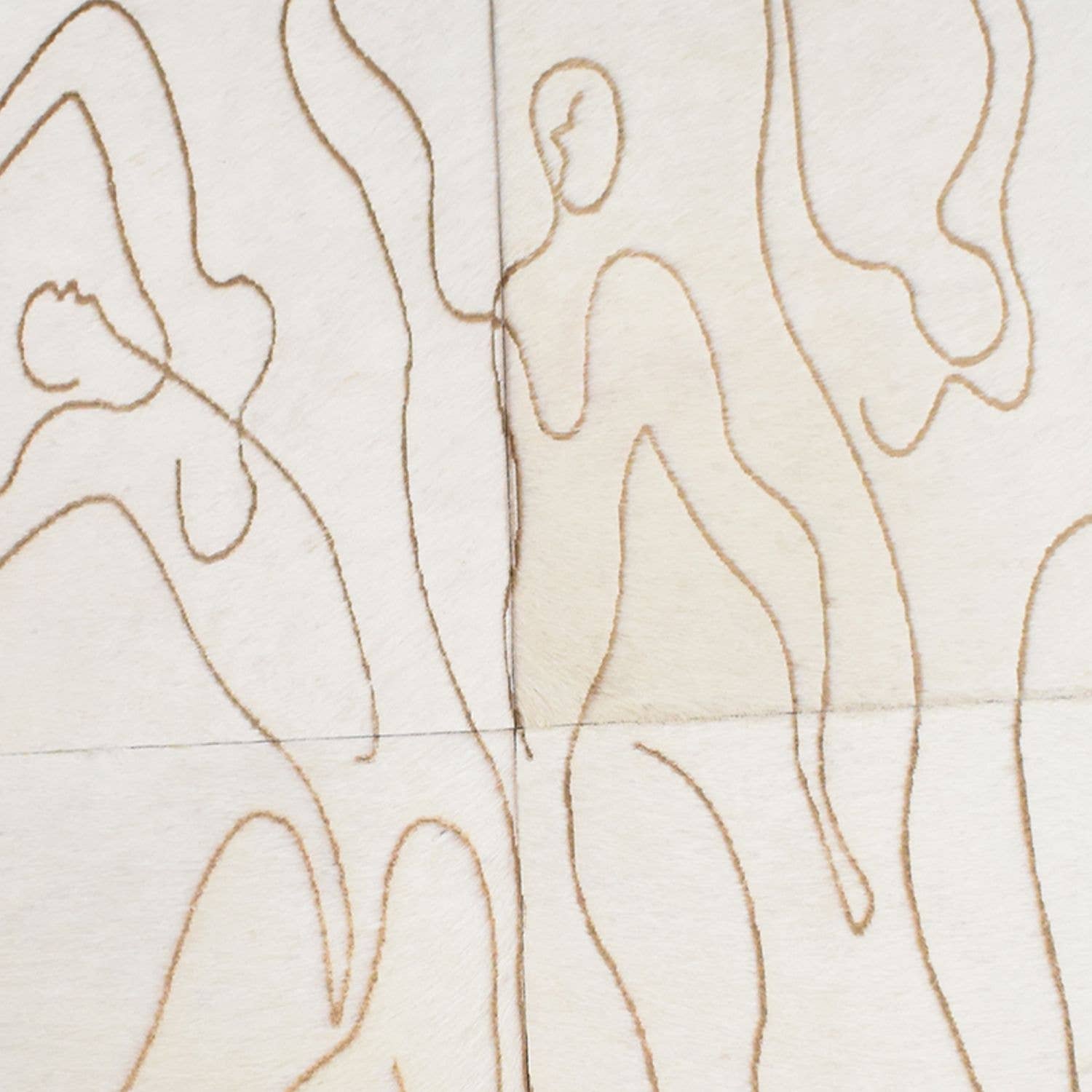 White PEOPLE Handmade Animal Skin Table for wholesale on Faire2