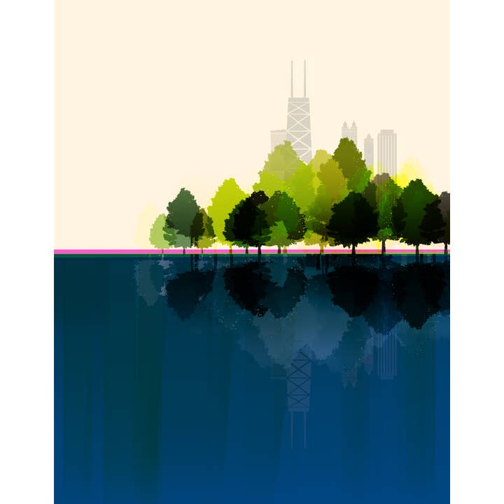 Lucky Skye Graphics - Venta al por mayor Ilustración - Chicago - Ciudad de verano