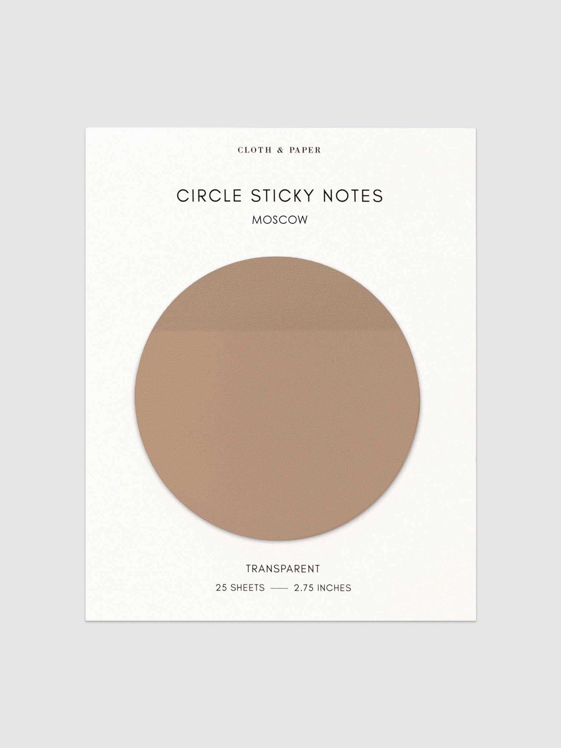 Cloth & Paper - Wholesale Sticky notes - Transparent Circle Sticky Notes22