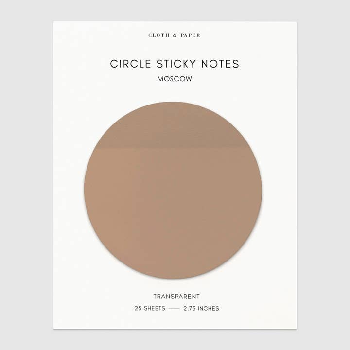Cloth & Paper - Wholesale Sticky Notes - Transparent Circle Sticky Notes20