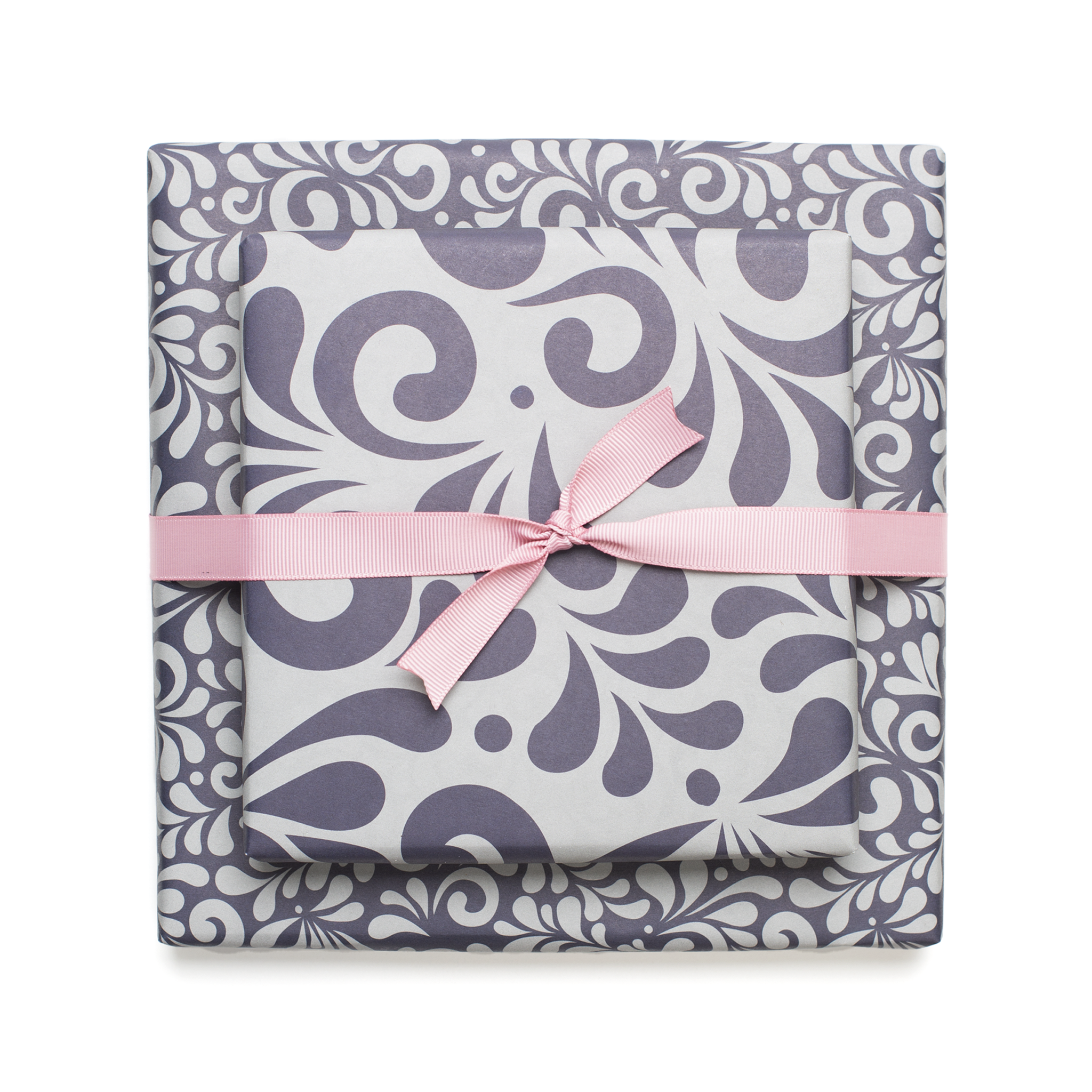 My Pretty Circus - Wholesale Flat Wrap - Bembel wrapping paper, grey-blue two-sided eco-paper3