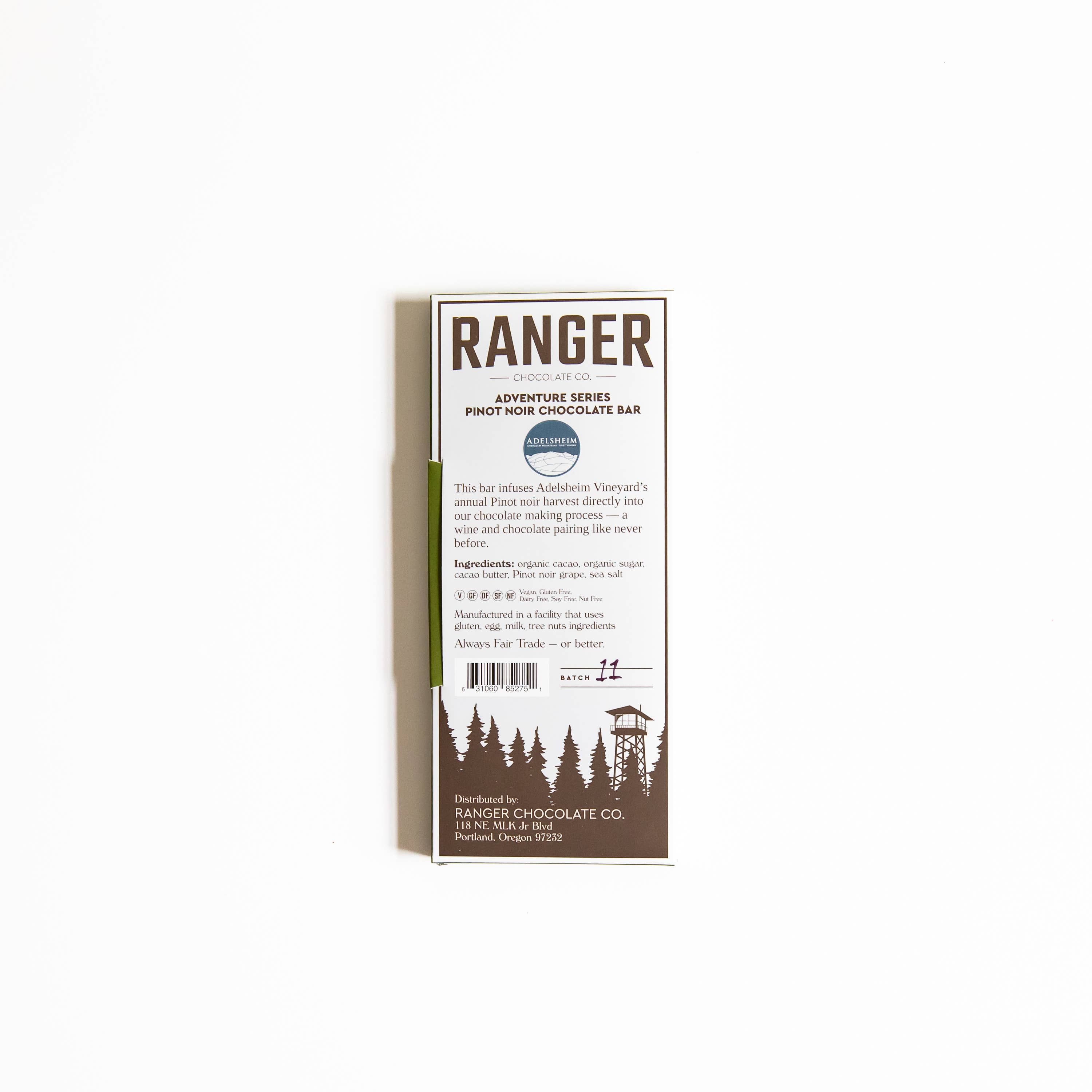 Ranger Chocolate Co. - Wholesale Chocolate Bar - Oregon Wine Country, Pinot Noir Chocolate Bar1