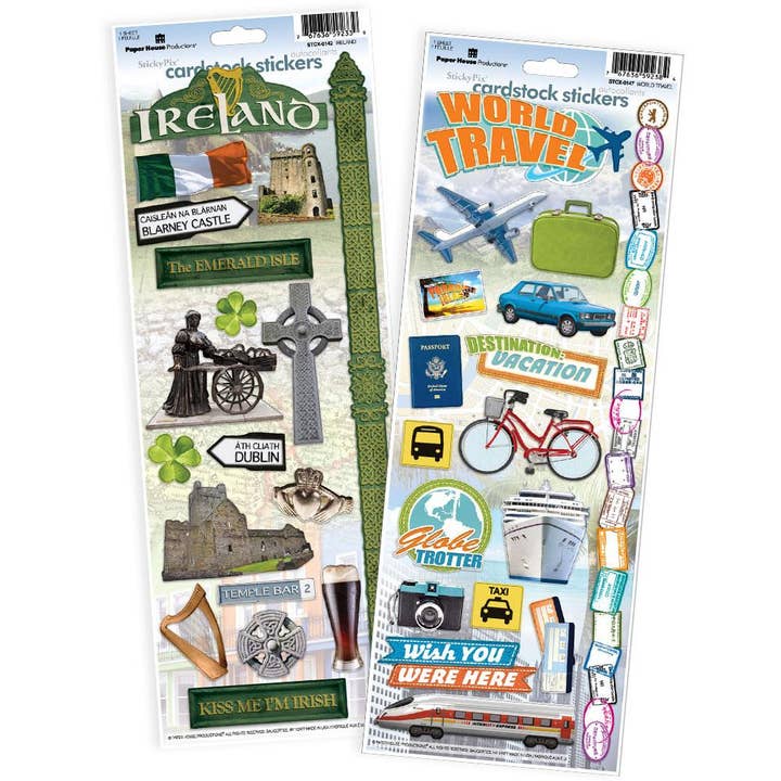 Paper House Productions - Wholesale Sticker - Ireland Cardstock Sticker 2pk