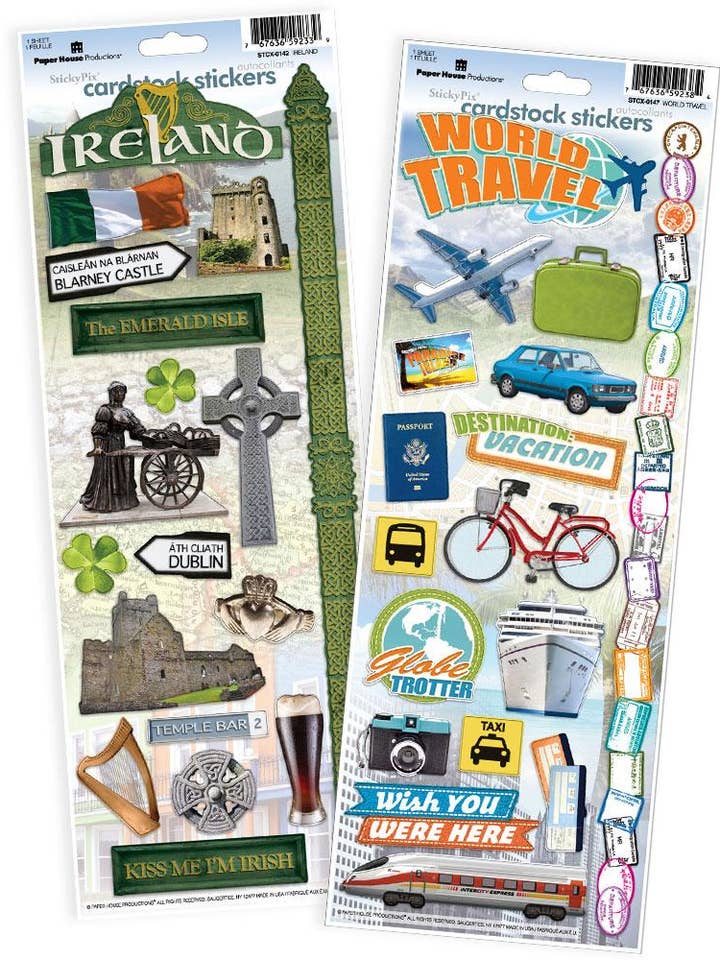 Ireland Cardstock Sticker 2pk for wholesale by Paper House Productions