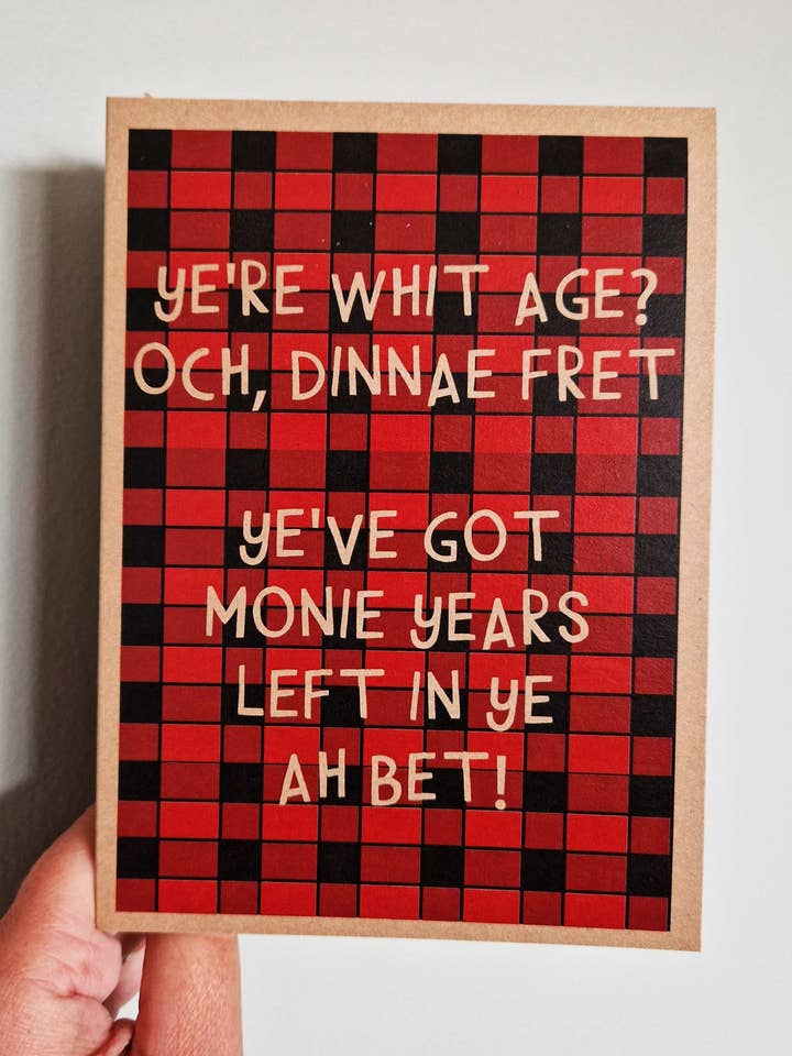 Du bist welches Alter? Ach, mach dir keine Sorgen Karte BC09 für den Großhandel von Wee Wishes