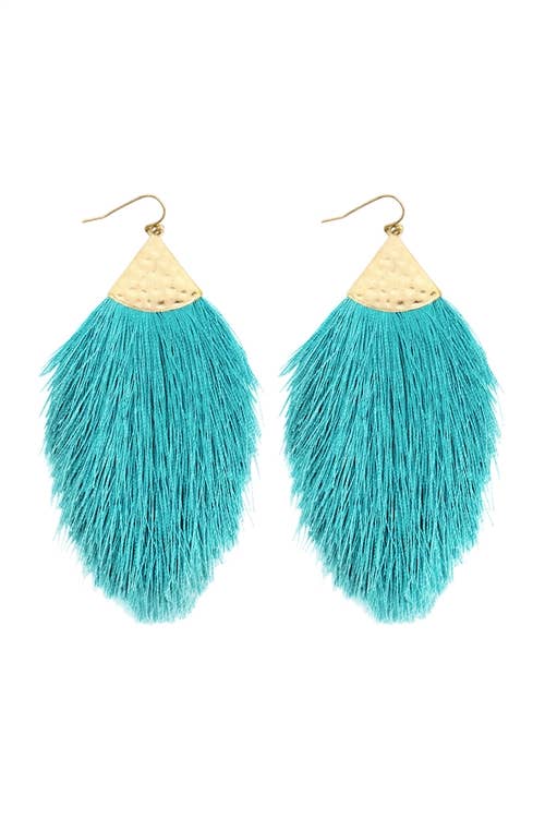 MYS Wholesale Inc - Wholesale Tassel Earrings - Tassel With Hammer Metal Hook Drop Earrings36