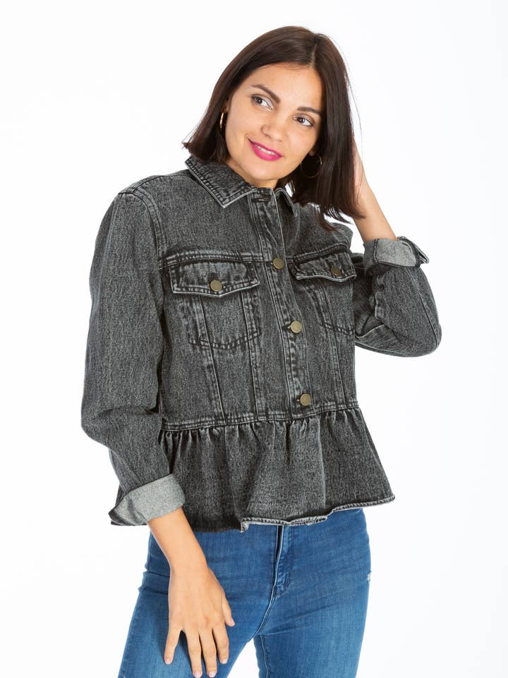 PEPLUM HEM JACKET for wholesale by Given Kale