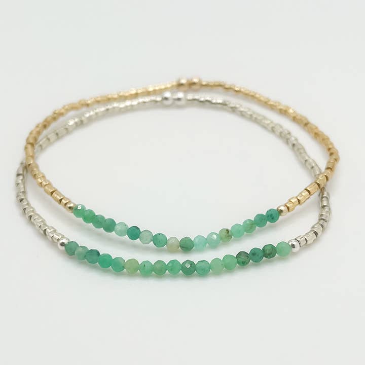 Emerald Armband - Maj Birthstone för wholesale av Au Fait Co