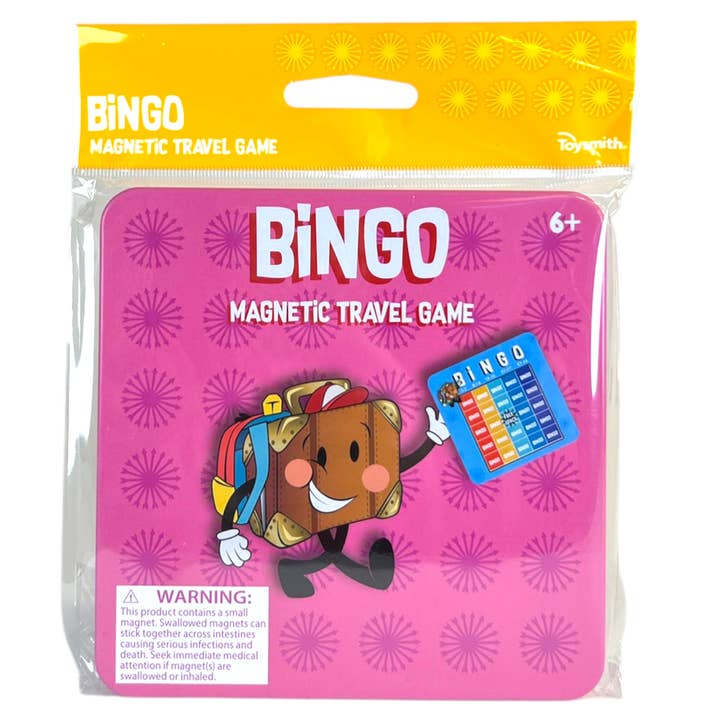 On the Way Games- Magnetic Bingo, Travel Game for wholesale by Toysmith