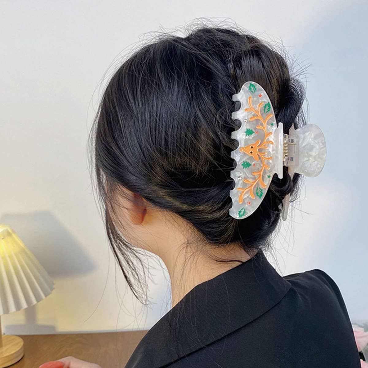 ACCITY - Wholesale Hair Clip - Women's - Gingerbread Man Hair Claw, Xmas Cartoon Bun Clip_CWAHA15983