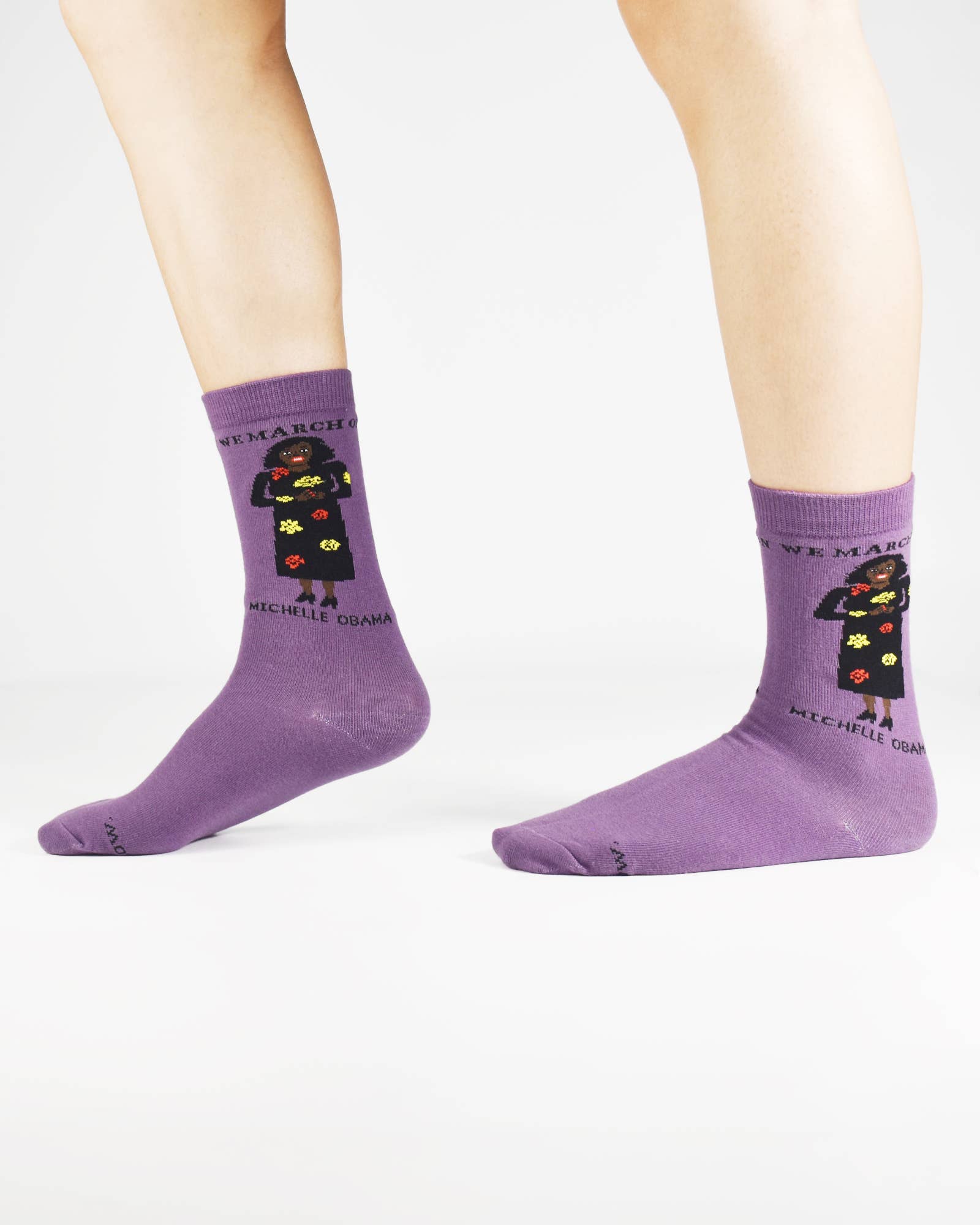 Maggie Stern Stitches - Wholesale Socks - Unisex - Michelle Obama Crew Socks Medium1