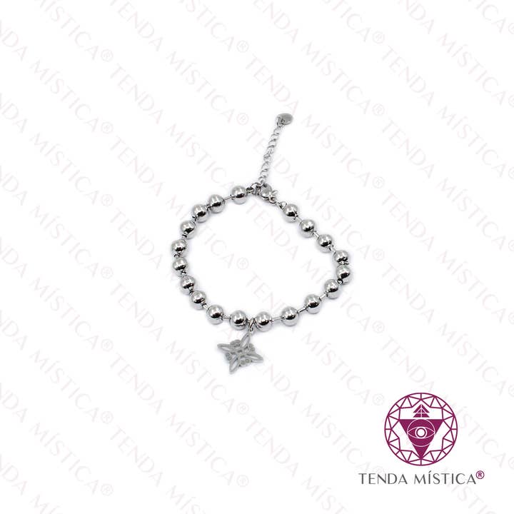 Häxknut Armband i Silverfärgat Stål för wholesale av Tenda Mística