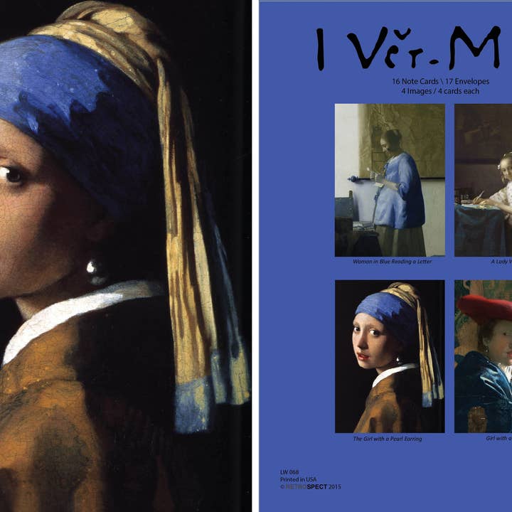 Vermeer Notecard - Boxed Set för wholesale av The Retrospect Group Collection