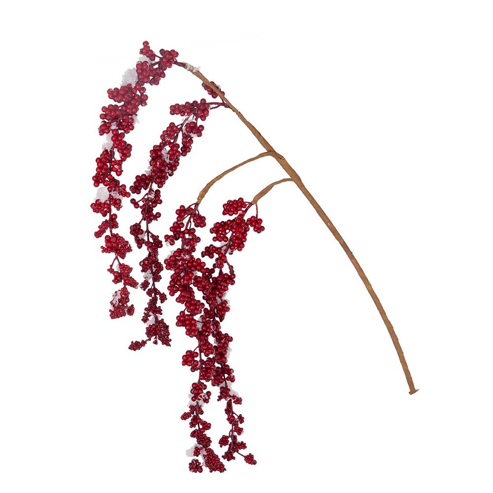 A&B Home Group Inc. - Wholesale Christmas Decoration - 38" Snowy Berry Hanging Spray - Red0