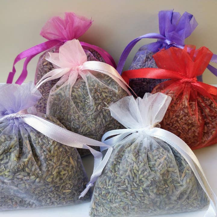 Lavender Bag - 10cm Natural Fragrant Organza Lavender Sachet for wholesale by Daisy Gifts Ltd