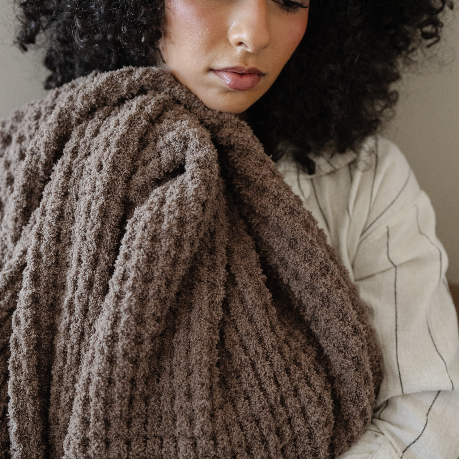 Saranoni - Wholesale Throw Blanket - WAFFLE KNIT THROW BLANKETS21