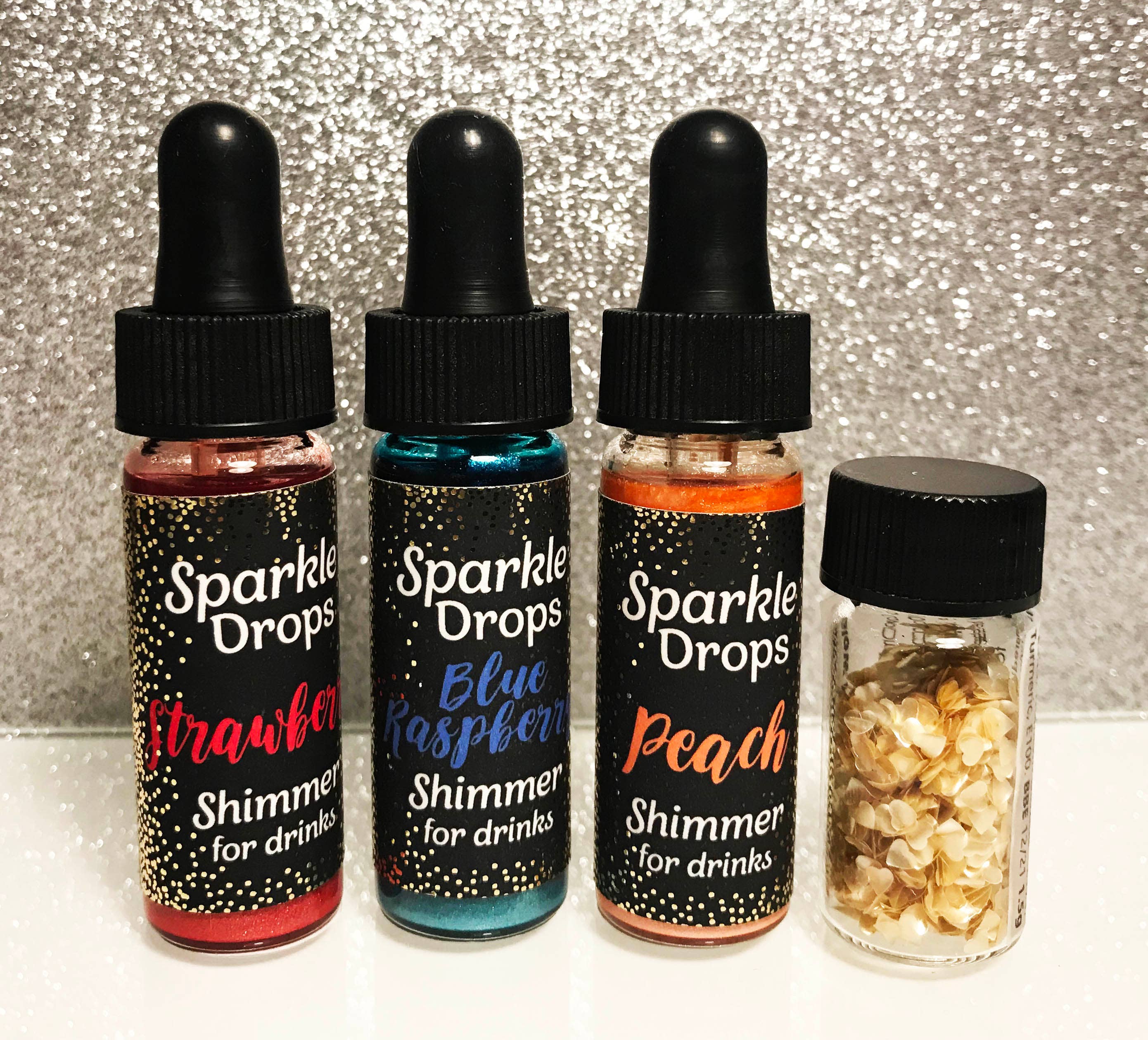 Sparkle Drops - Wholesale Cocktail Mix/Syrup - Sparkle Drops Shimmer Syrup 10ml - 6-8 servings, 25 Flavours11