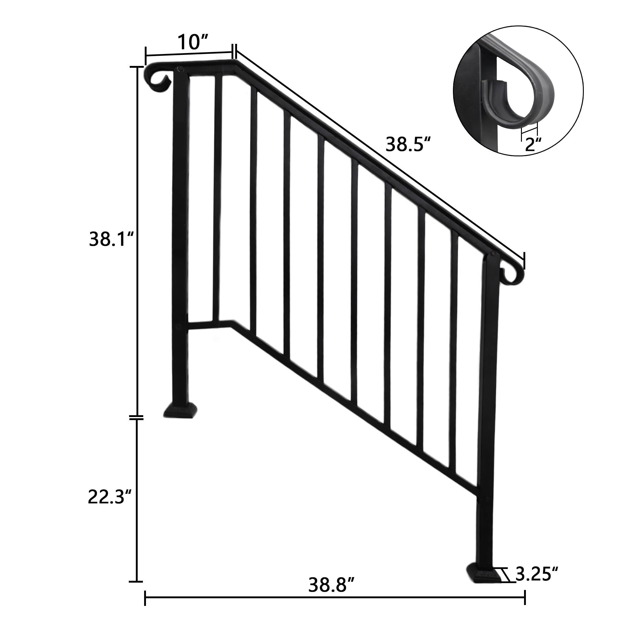 Paris Loft Inc - Wholesale Outdoor Ornament/Decor - Metal Outdoor Stair Railings9