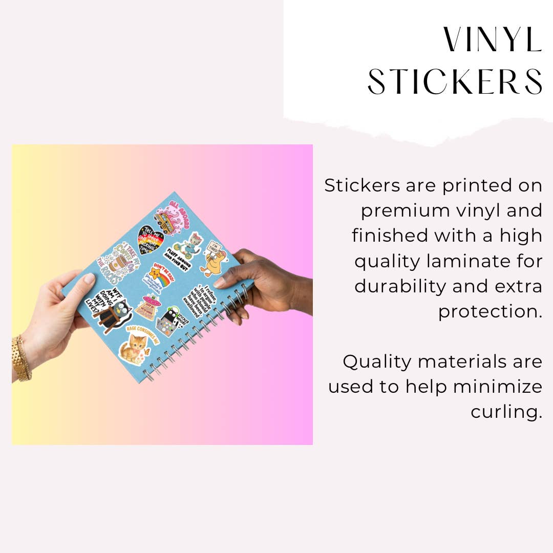 Moonlit Creations - Wholesale Sticker - Thrift Store Girlie Sticker Cute Retro Thrifting Gift1