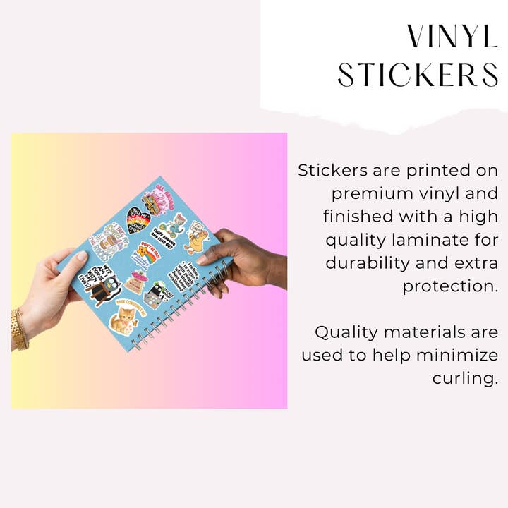 Moonlit Creations - Wholesale Sticker - Thrift Store Girlie Sticker Cute Retro Thrifting Gift1