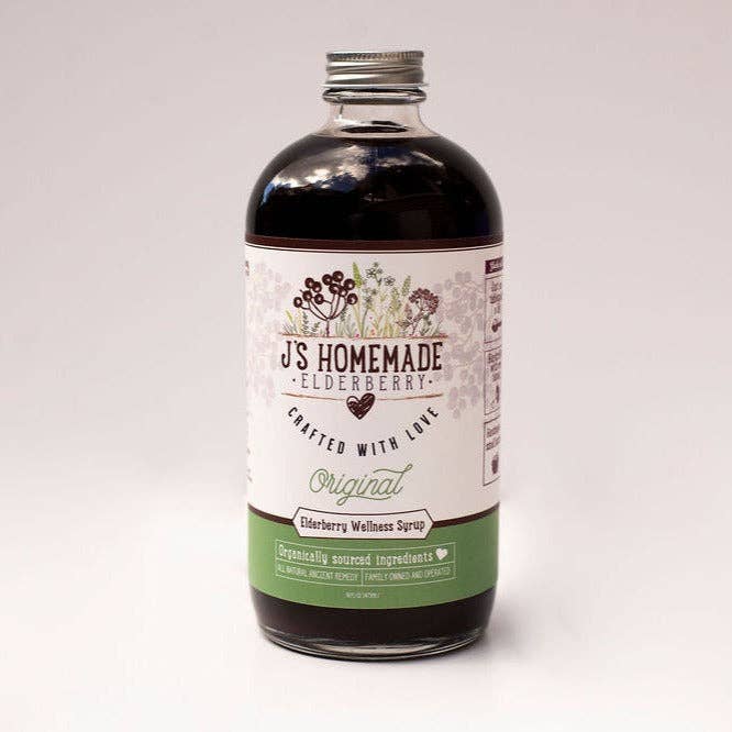 Large Original Elderberry Syrup for wholesale by J's Homemade Elderberry Syrup