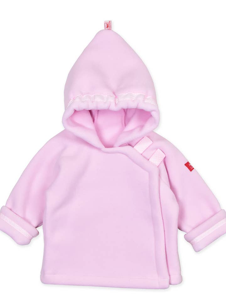 Light Pink WarmPlus Fleece Jacket with Dot Ribbon -for Girls for wholesale by American Widgeon