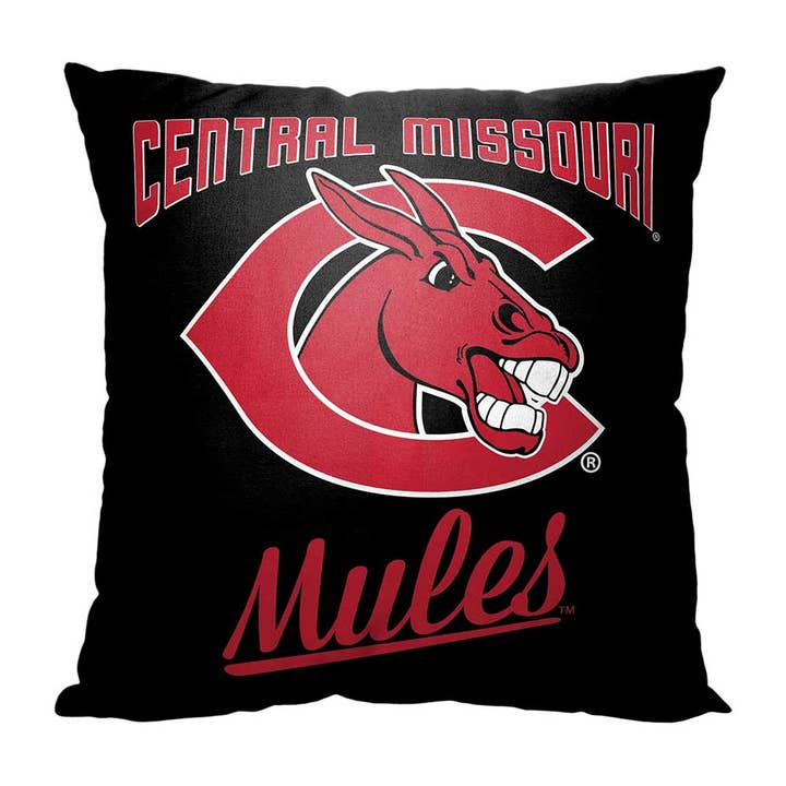 Coussin imprimé - Anciens élèves de la Central Missouri NCAA pour la vente par The Northwest Group