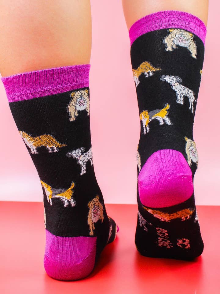 Eco Chic - Wholesale Socks - Women's - Eco Chic Eco-Friendly Bamboo Socks Dogs4