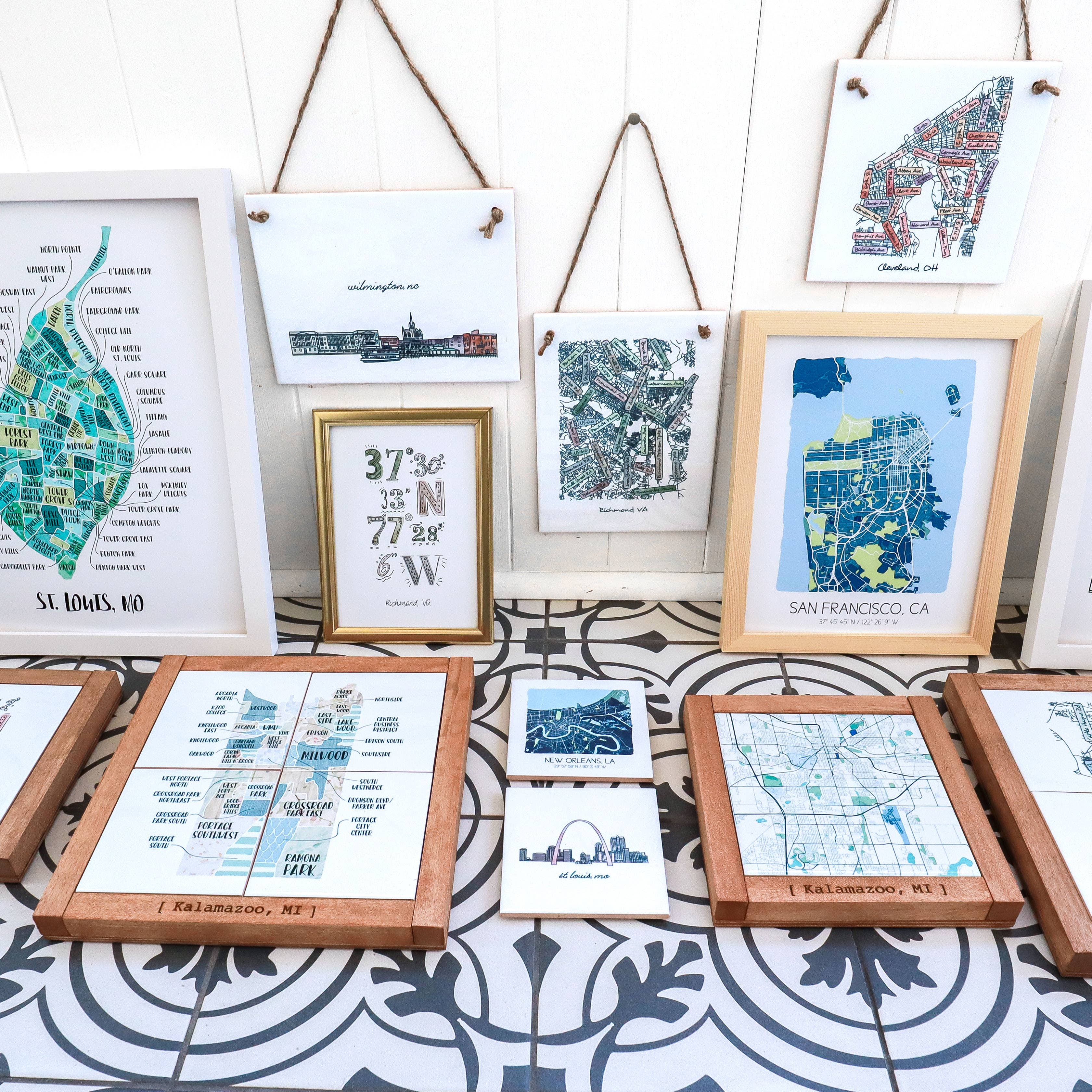 Sparks House Co. - Wholesale Art Print - Altadena California street map print, street names poster12