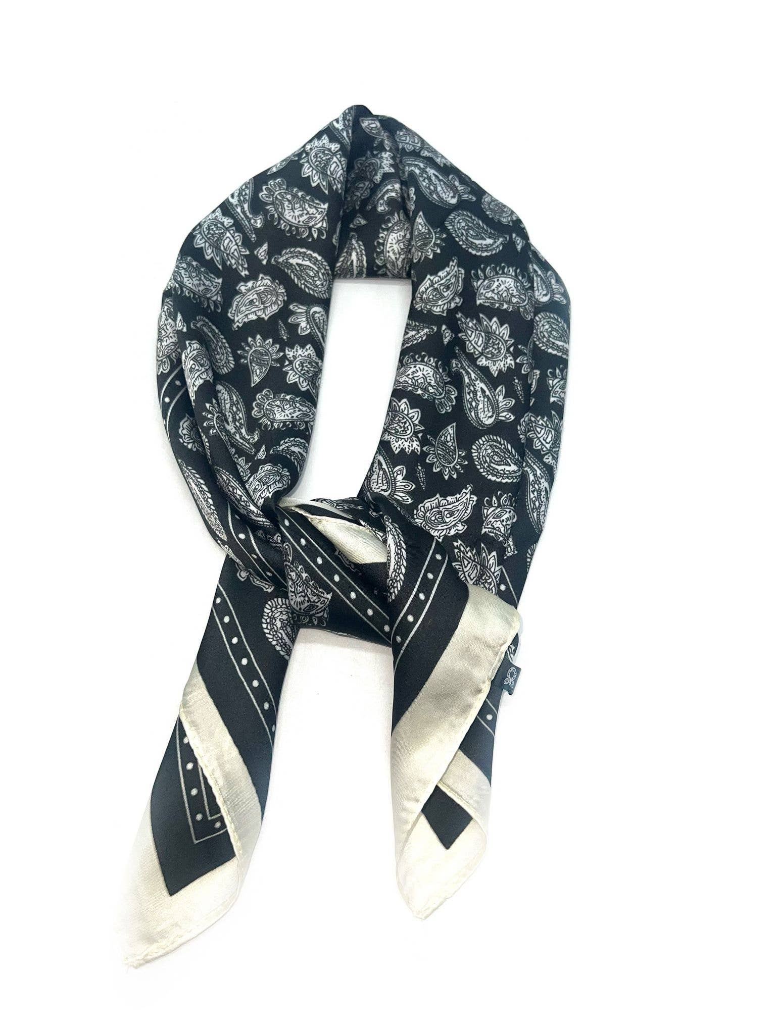 LINETA - Wholesale Scarf - Women's - D-155 Scarf touch silk 70x70 bandana pattern4