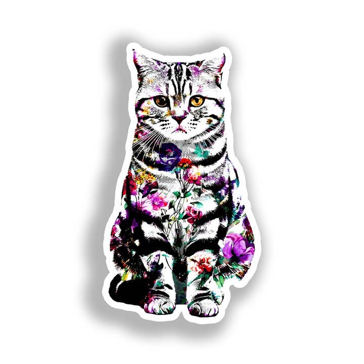 Autocolante de Gato de Pelo Curto # A018780 por atacado de Yoonek Graphics