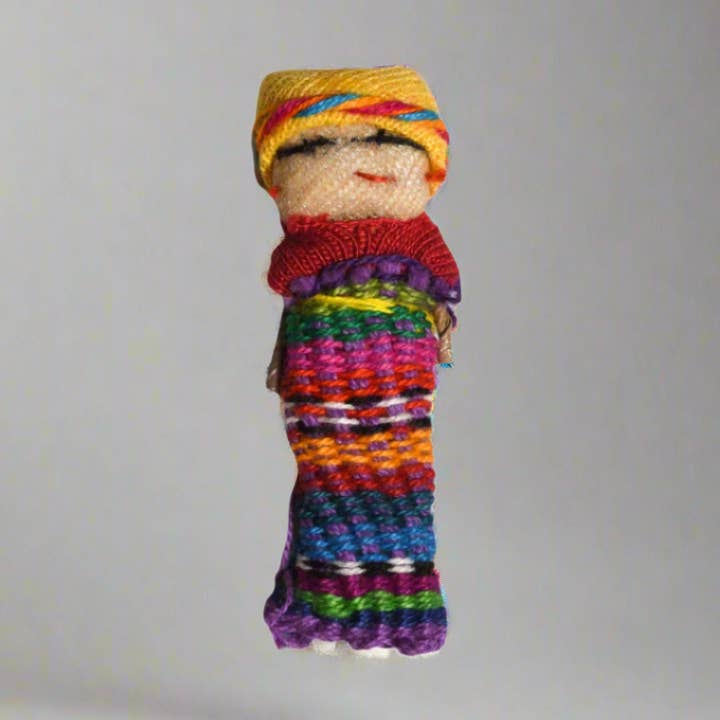 Poupées simples et fantaisistes Boho Small Worry - Guatemala pour la vente par Lumily