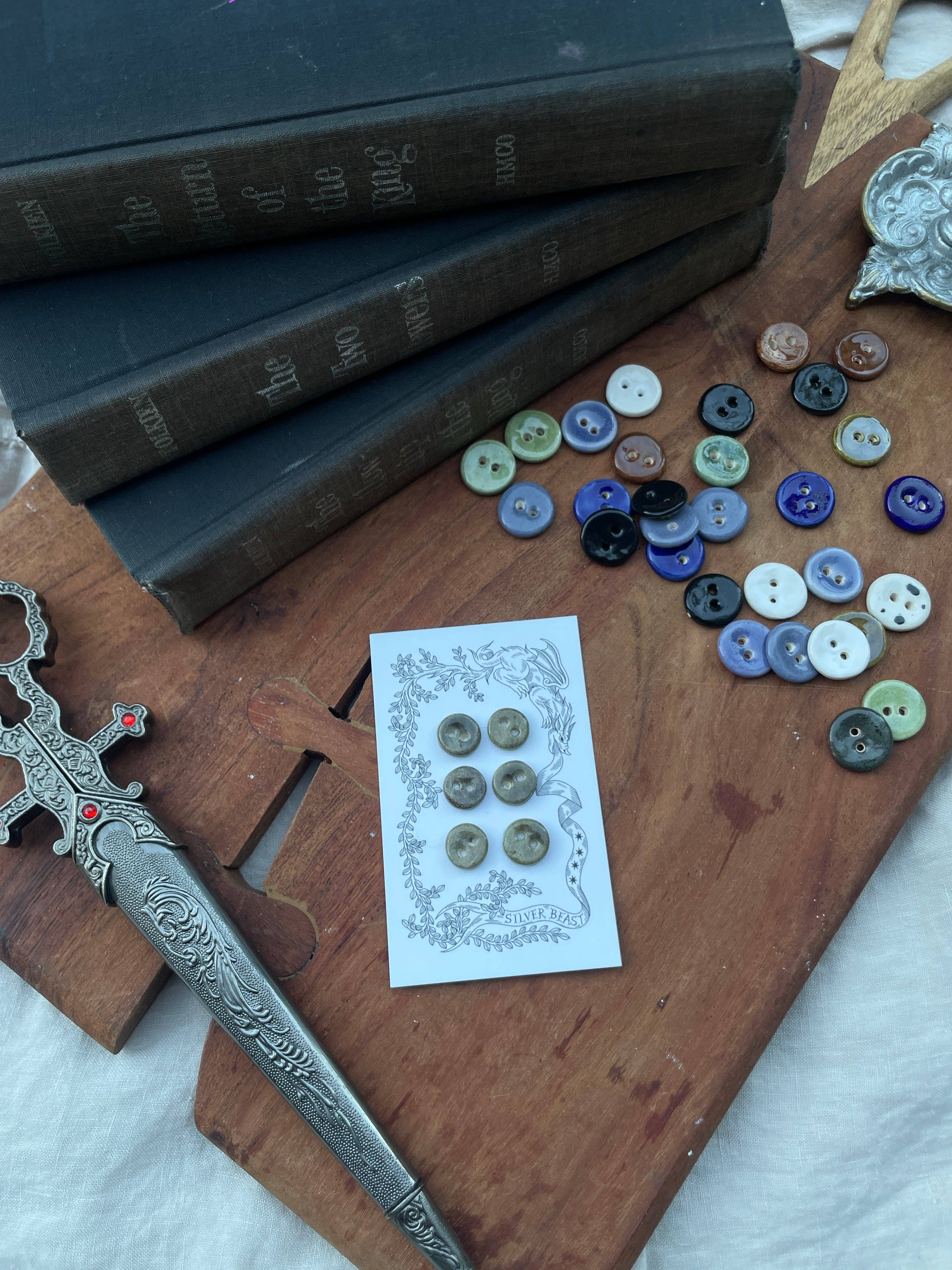 Silver Beast Studio - Wholesale Sewing Button/Snap - 13mm Mini Buttons (Set of 6)1