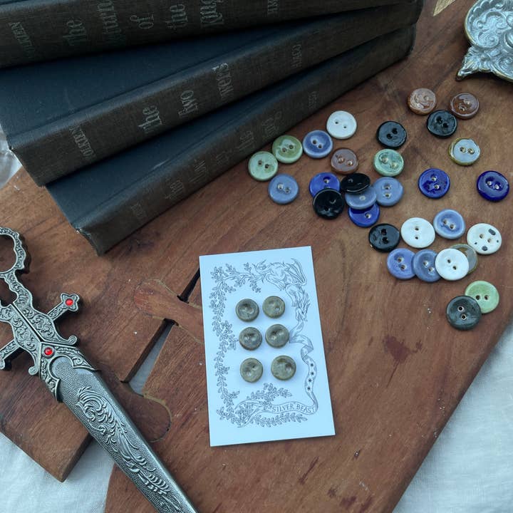 Silver Beast Studio - Wholesale Sewing Button/Snap - 13mm Mini Buttons (Set of 6)1