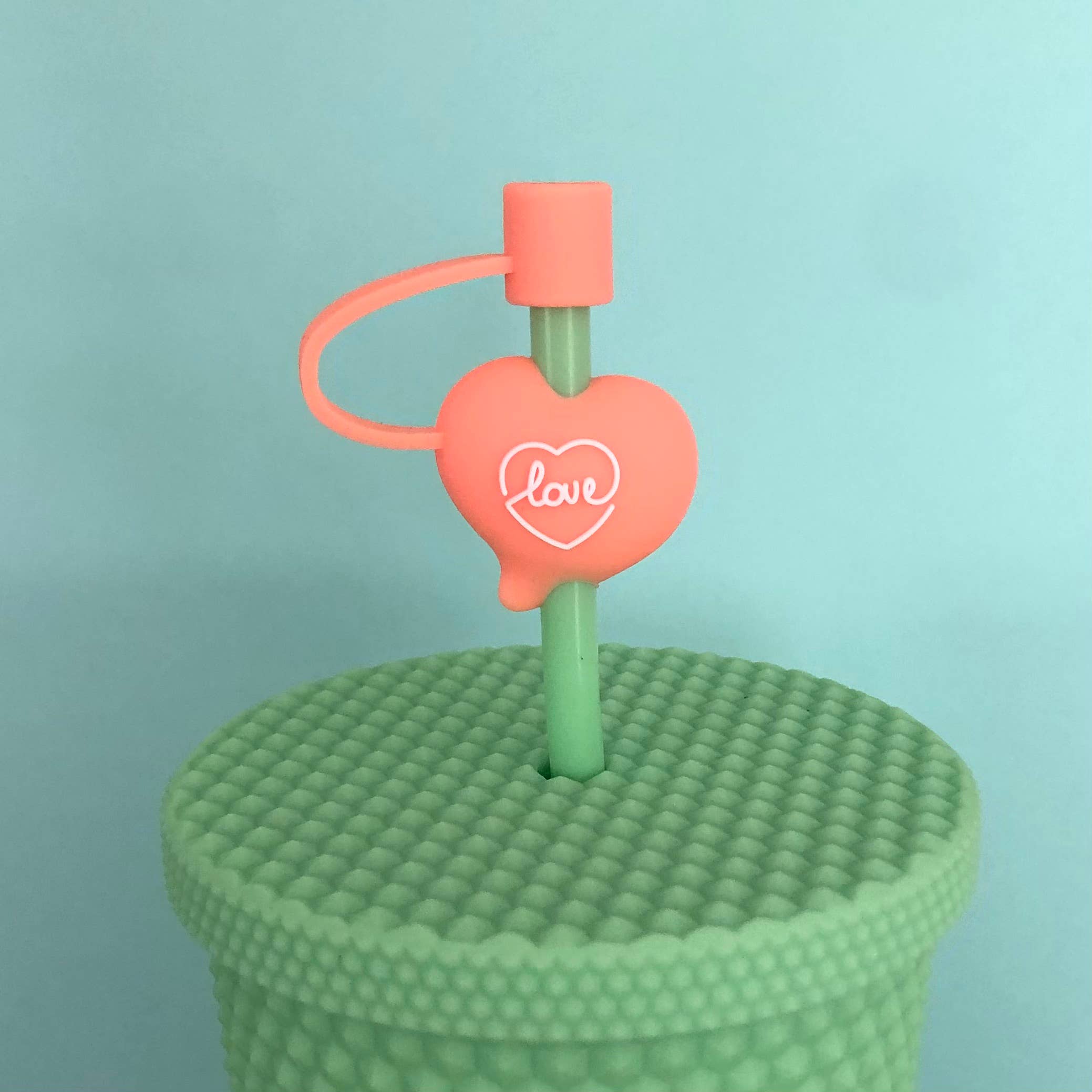 iconic mi - Wholesale Drink topper - Straw Cover Heart - Love0