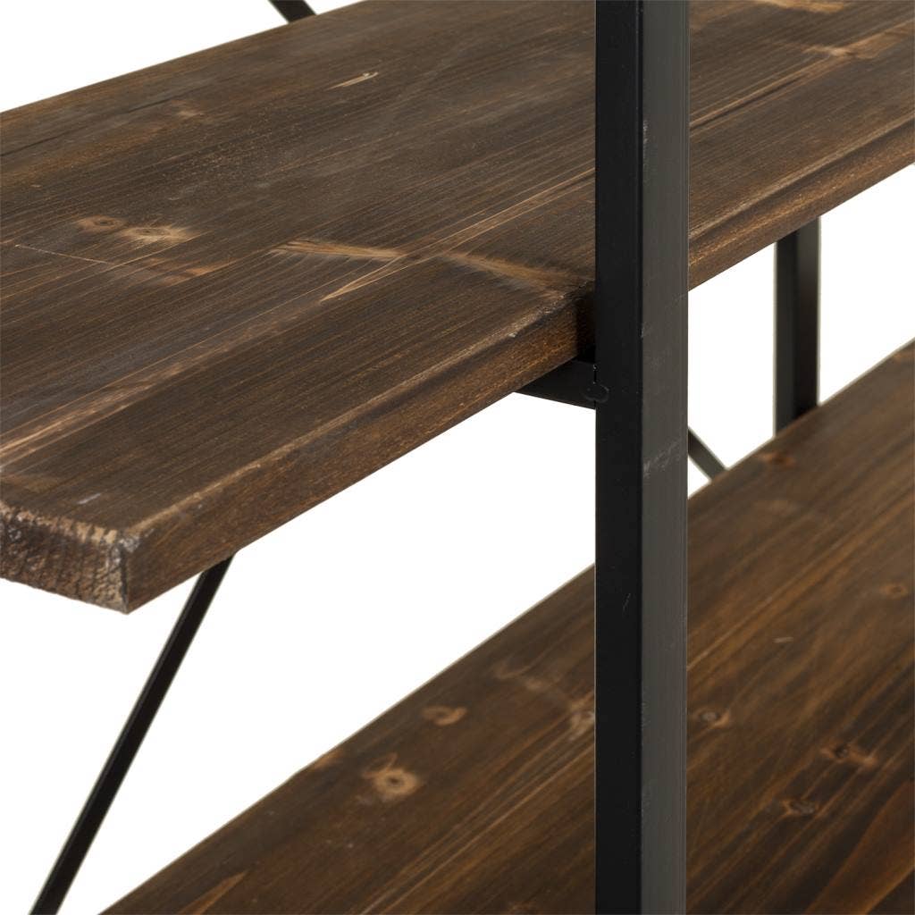Creaciones Meng - Venta al por mayor Estantería de pie - ESTANTERIA DE MADERA Y METAL 120x32x178h cm1